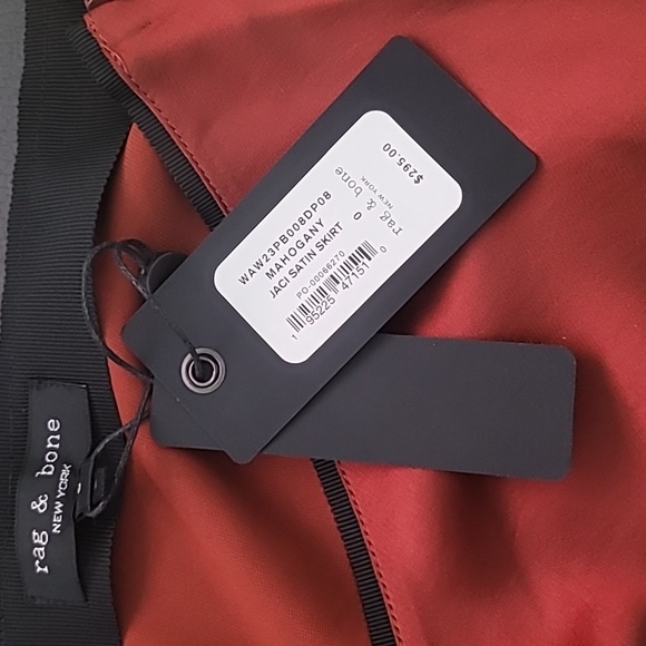 NWT Rag & Bone Jaci Mahogony Midi Skirt Size 0 - Picture 5 of 6